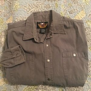 Harley Davidson Snap Long Sleeve Shirt